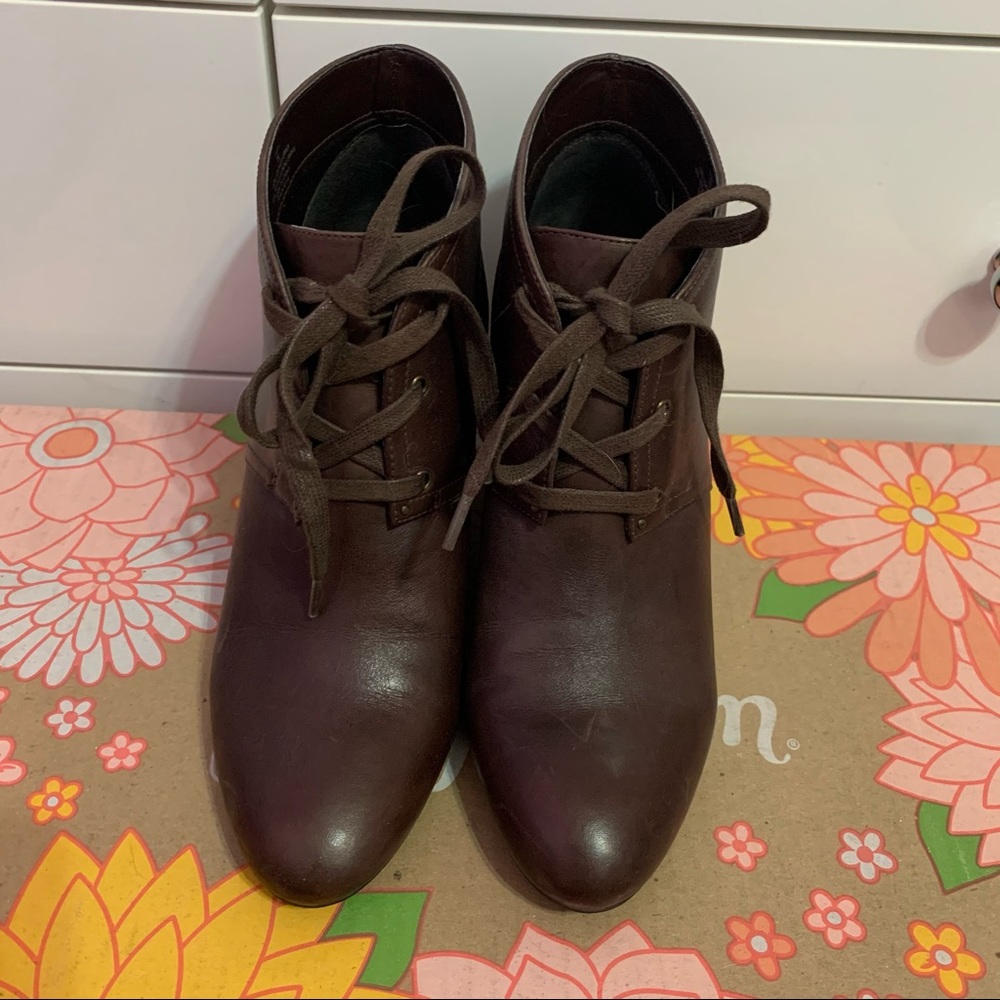 Brown booties